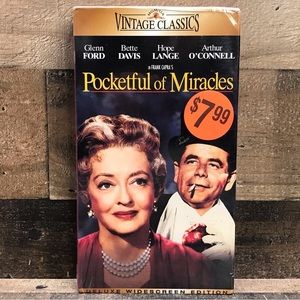 Pocketful of Miracles (VHS, Vintage Classics) Unopened/ Sealed
